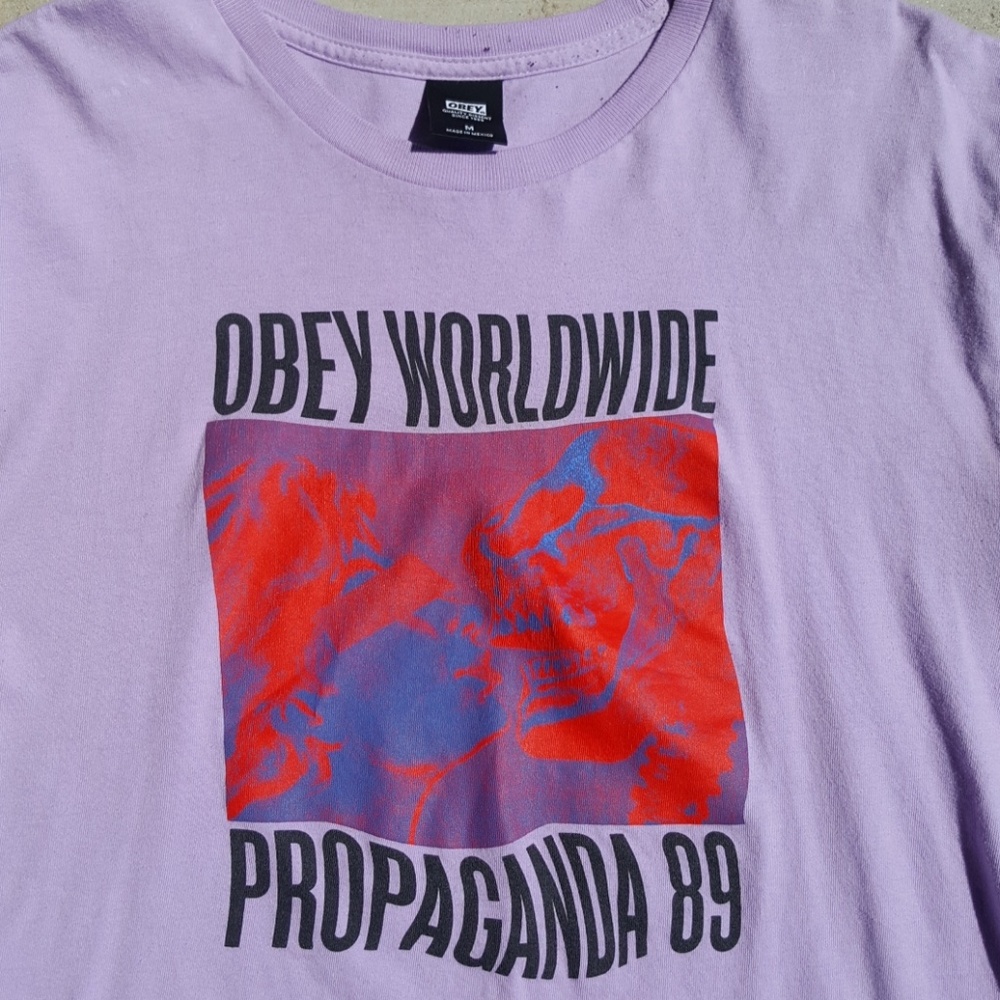 Obey Worldwide Lavender Tee